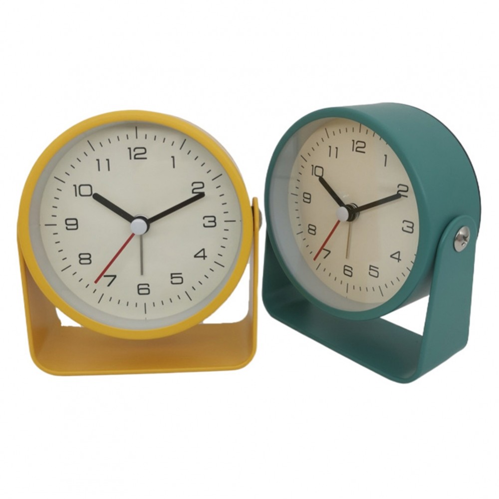 [BUTO]Metal Alarm Clock Alarm Clock Table Clock Bedroom Bedside Daily Difference Item