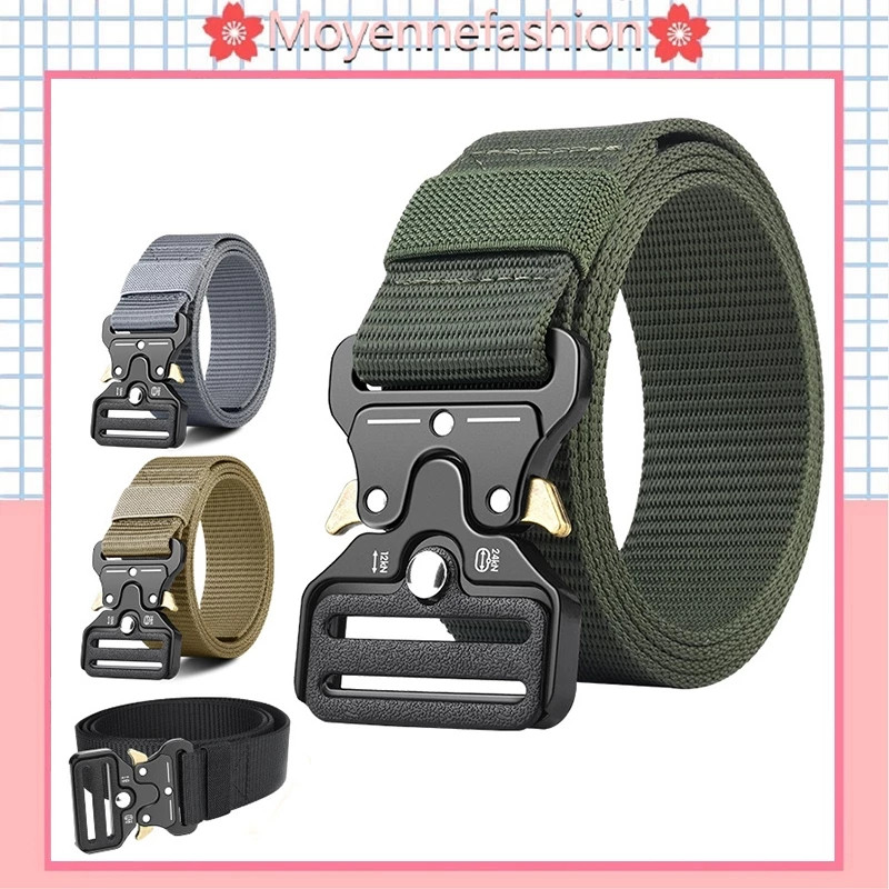 Men's Tactical Belt Fashionable And Casual Nylon Belt Multifunctional Outdoor Military Training Belt