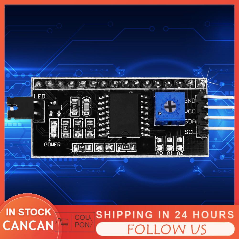 Cancanshop Cancanshop LCD1602 อะแดปเตอร์ IicI2c I2C อินเทอร์เฟซ LCD Lcm1602 5v Converter โมดูลสำหรับ