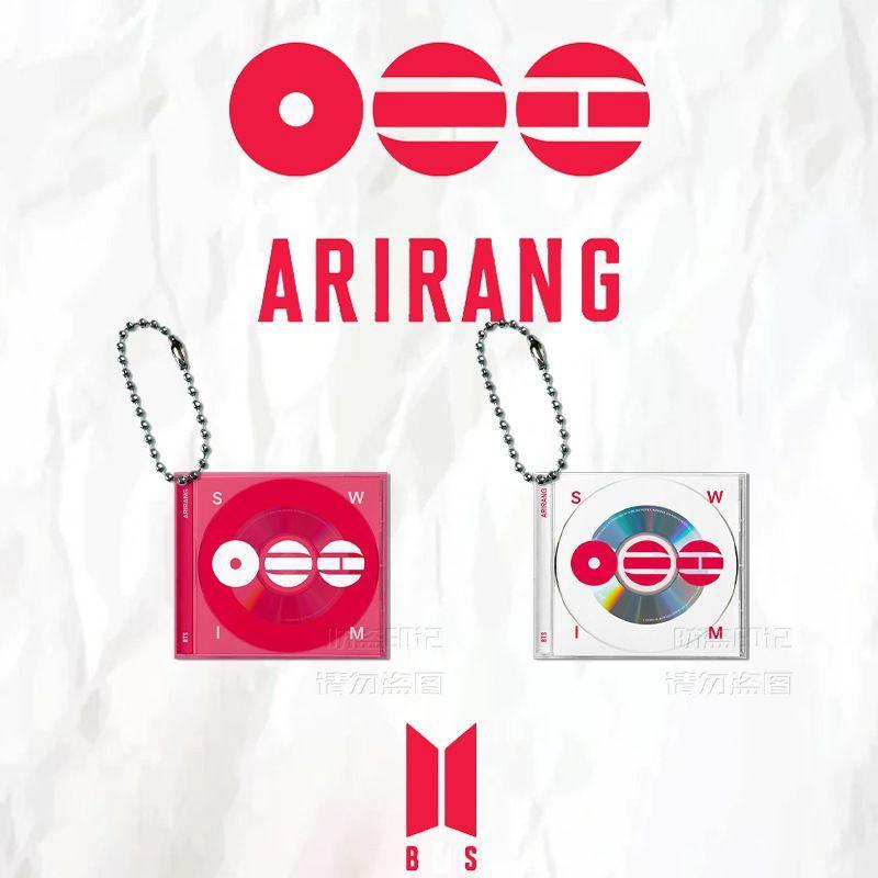 พวงกุญแจอะคริลิก BTS ARIRANGCD แผ่นเสียงไวนิล สินค้าของ JK และ V