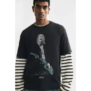 H&M(เอชแอนด์เอ็ม) เสื้อยืดทรงหลวม (Loose Fit T-shirt) ผู้ชาย 0972640_27