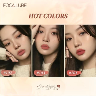 Focallure #Jasminemeetsrose ลิปสติก เนื้อแมตต์ นิ่ม กันน้ํา น้ําหนักเบา