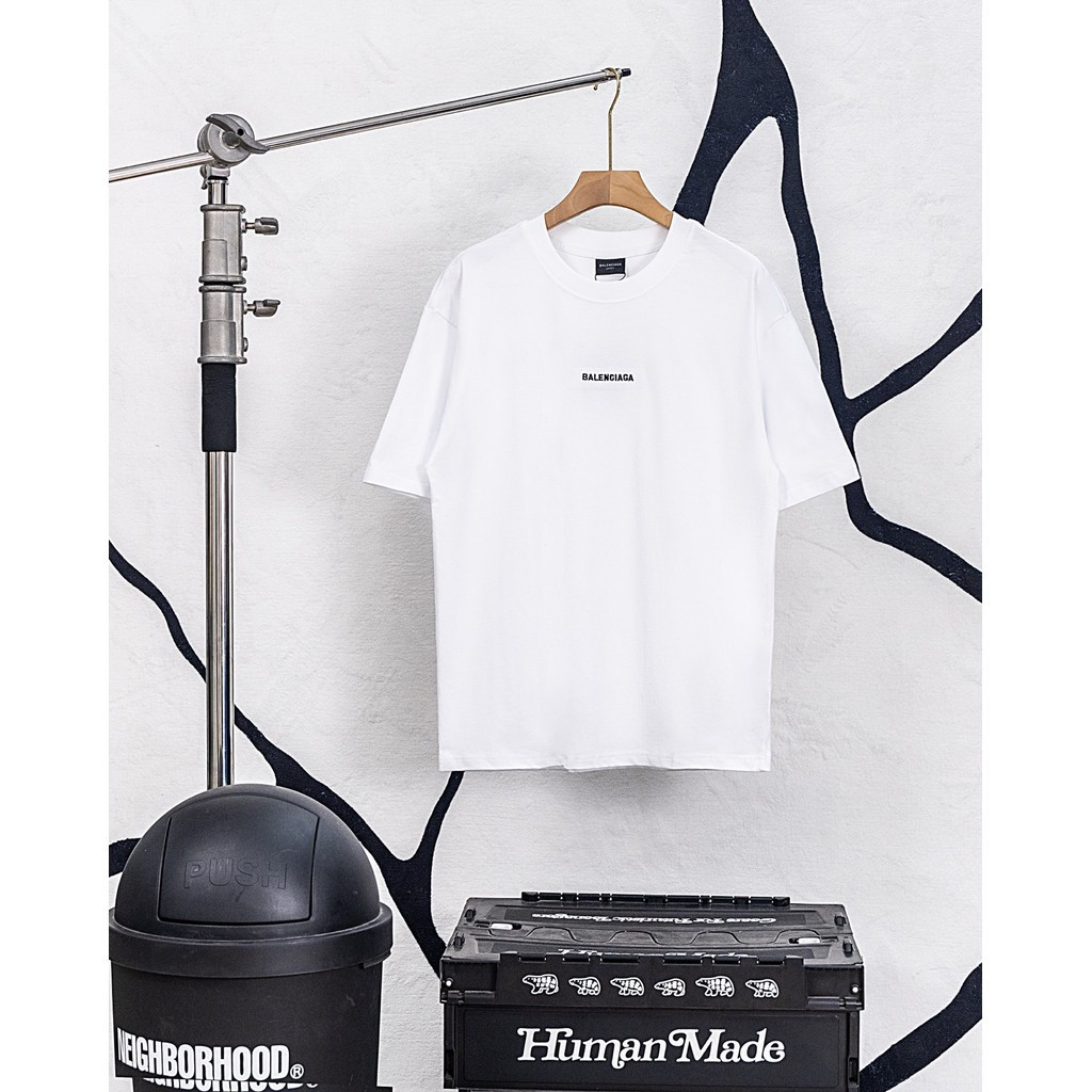 ผู้ชายผู้หญิงเสื้อยืดพิมพ์แขนสั้นด้านบนสวมใส่ด้านนอกเสื้อยืดญี่ปุ่นกีฬาหลวมด้านบนพ่อแม่และลูก บาเลนเ