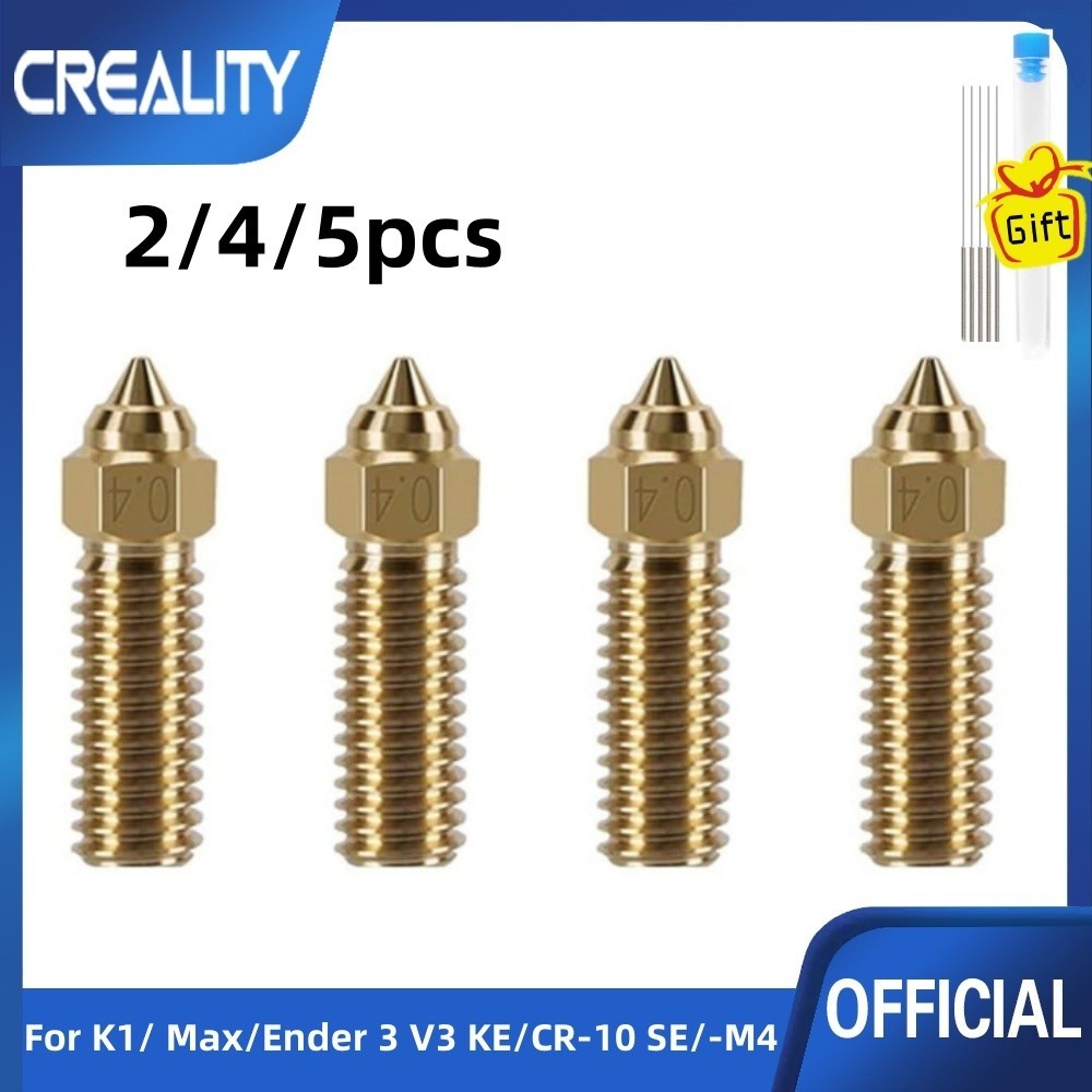 Creality K1/K1 Max Nozzle Brass Nozzles Kit High-speed 3D Printer Nozzles Fit 1.75mm Filament for K1