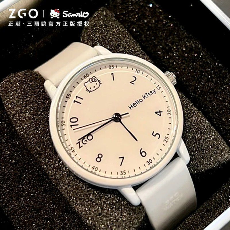 [Zhenggang] ZGO-HelloKitty Student Watch Girls Simple Exam Dedicated Pointer Watch