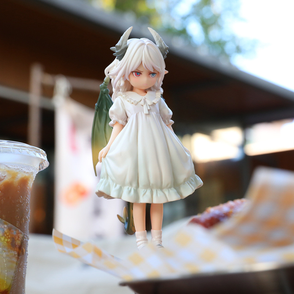สาวสวย GK Nightmare Twins Angry Dragon Girl Hand-Made ชั้นวางหนังสือเดสก์ท็อปแชสซีตกแต่งของขวัญตกแต่