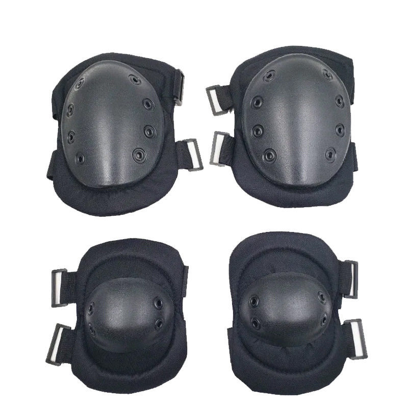 Hard เสริมไฟข้อศอกเข่า Pad จริง CS อุปกรณ์ทหารพัดลม Black Hawk ยุทธวิธีอุปกรณ์ป้องกันชุดขี่ Hard เสร