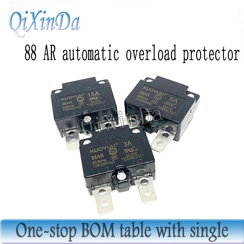 1PCS ใหม่ 88AR 3A 4A 5A 6A7A 8A 10A 15A 20A 24A 25A รีเซ็ตอัตโนมัติ Circuit Breaker โอเวอร์โหลดสวิทช