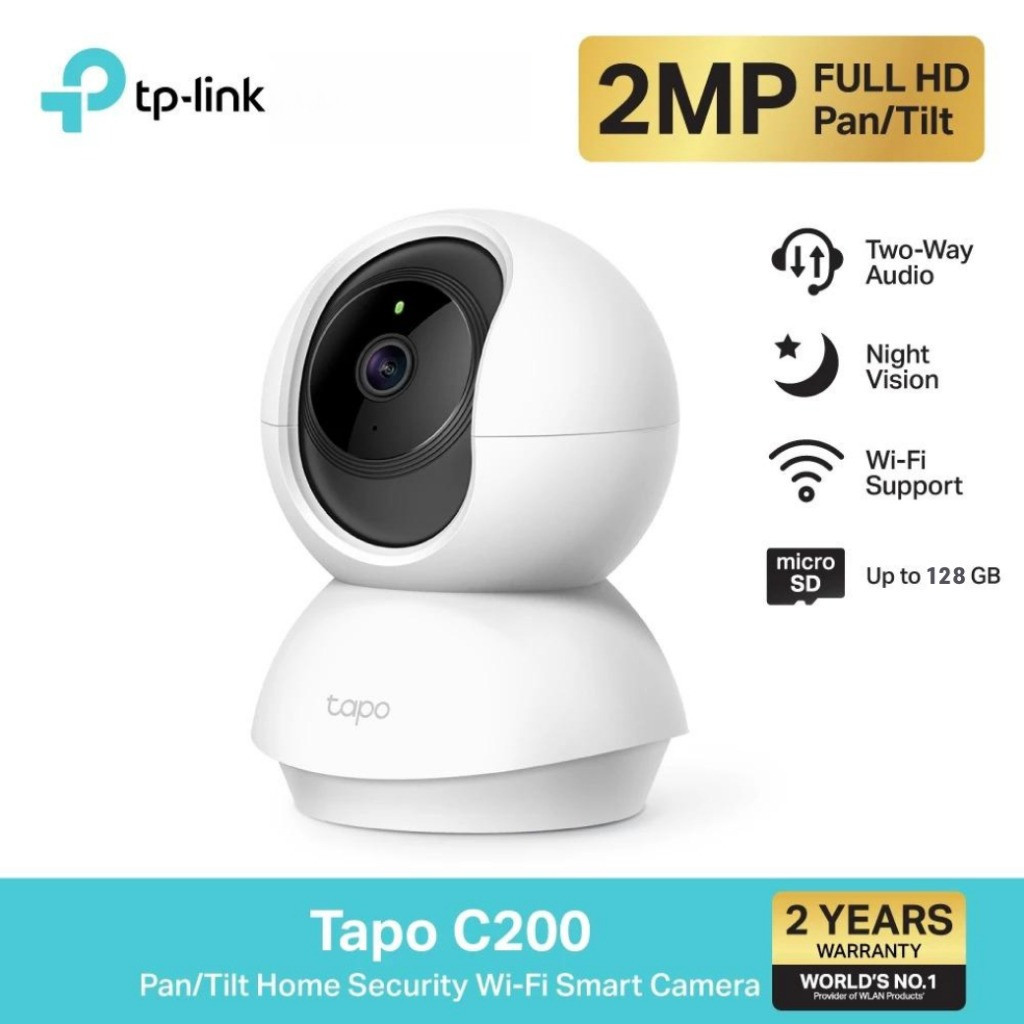 TP-Link Tapo C200 ภาพคมชัด 2 MP Full HD/ Tapo C210 ภาพคมชัด 3 MP 2K กล้องวงจรปิดไวไฟ ดูการใช้งานได้ผ
