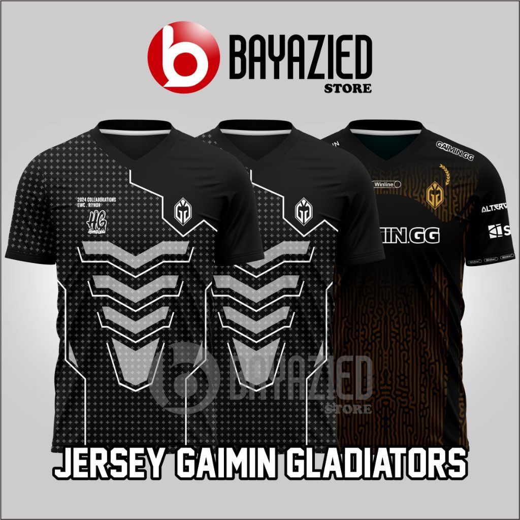 Jersey Gaimin Gladiator Dota 2024 เสื้อยืดเกมใหม่ล่าสุด