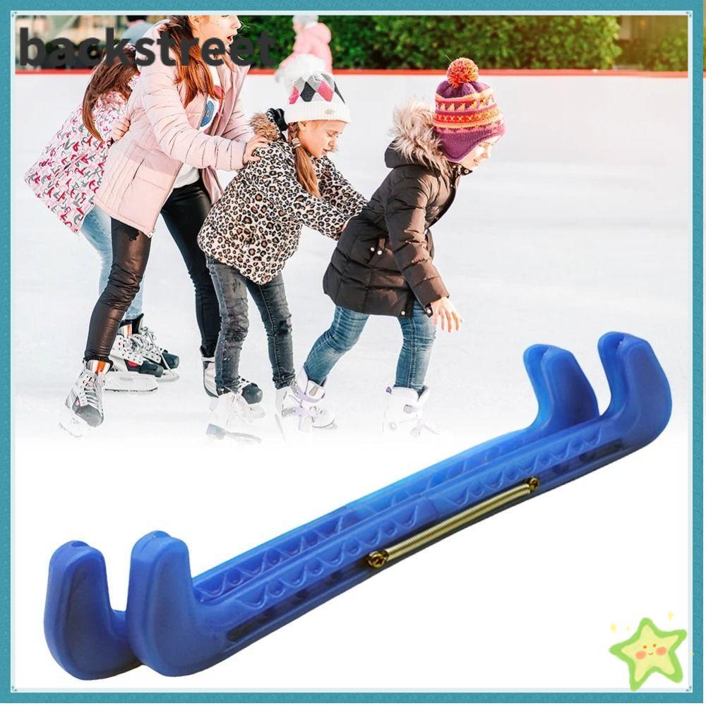 BACKSTAGEREETDV Ice Skate Protector, สวมใส่ Universal Ice Skate Guard, Professional ลื่นปรับ Ice Ska