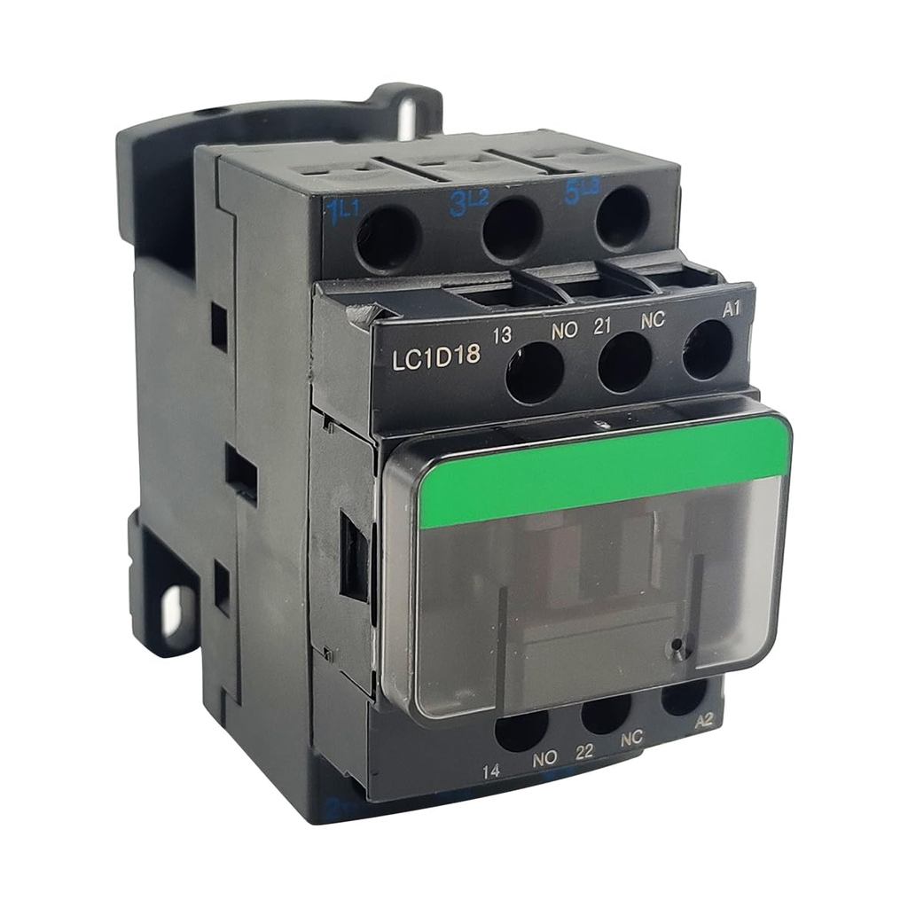 LC1D18G7 คอนแทคเตอร์ไม่กลับด้าน 18A 3Pole 120VAC คอยล์ 1NO 1NC 50/60Hz*-*-