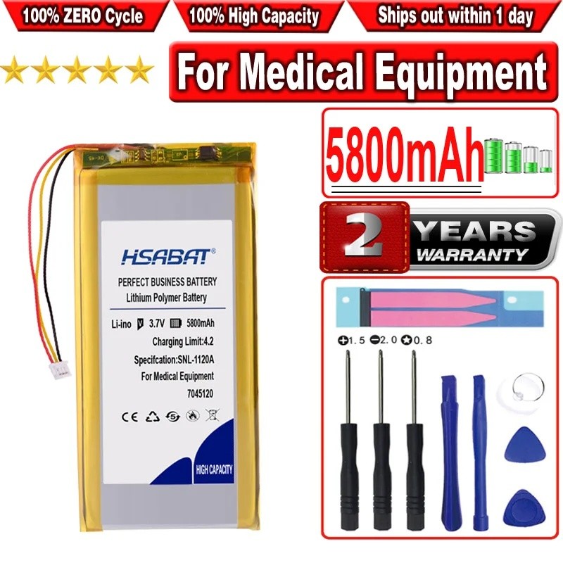 HSABAT 5800mAh 7045120 แบตเตอรี่สําหรับอุปกรณ์การแพทย์อุปกรณ์สื่อสารโดรนรีโมทคอนโทรล TBS TANGO 2