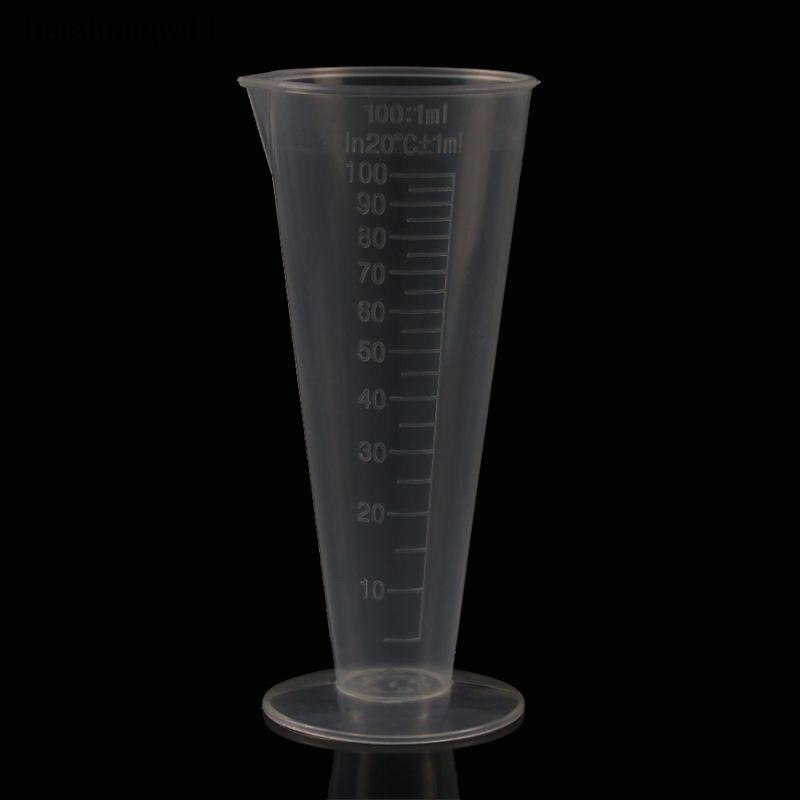 Bwth 100ML ถ้วยตวงพลาสติก Spout โปร่งใส Scale Kitchen Bar Liquid Container Jelly