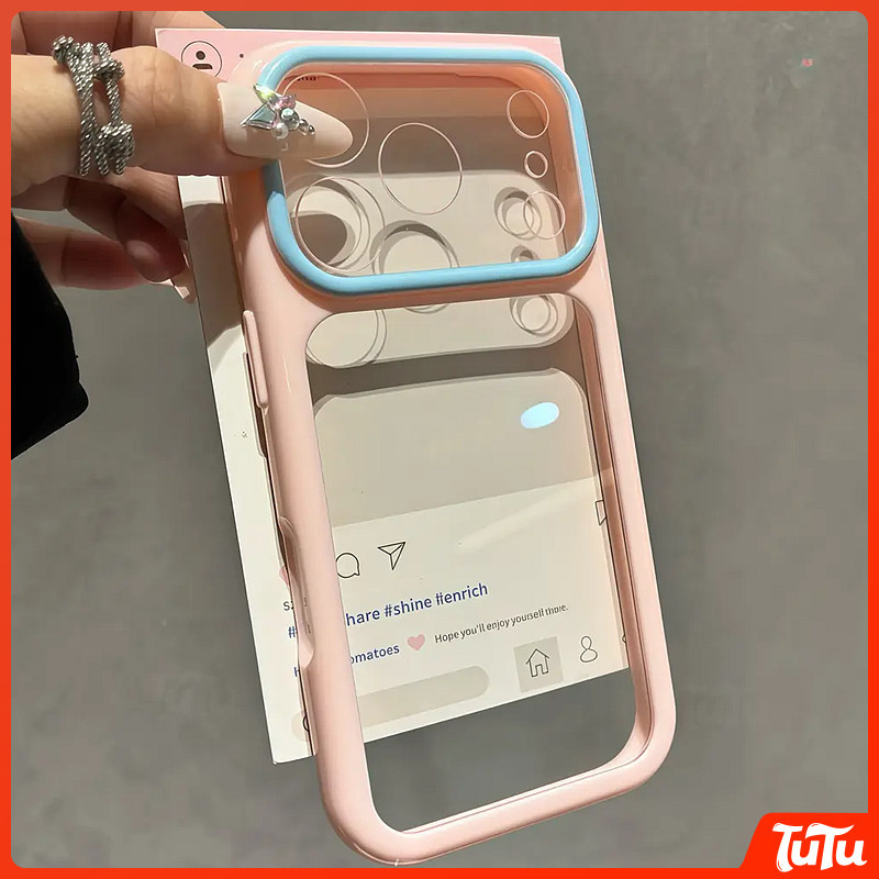 TuTu หรูหราโปร่งใสเคสโทรศัพท์สําหรับ iPhone 11 12 13 14 15 16 17 18 Pro Max Plus, โปร่งใสกันกระแทกฝาครอบโทรศัพท์ป้องกัน