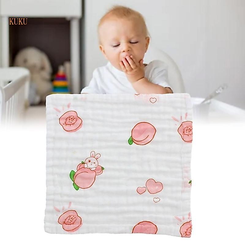 KU* Baby Nursing Bib Cotton Burp Cloth Reusable Face Towel Soft