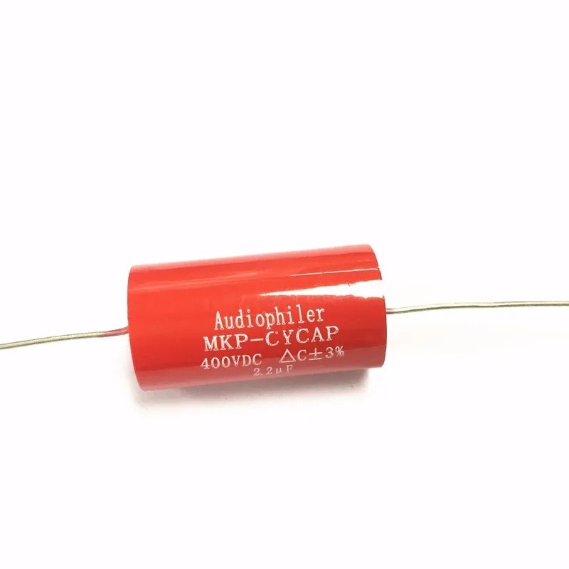 10PCS MKP 2.2UF 400V เกรดเสียง AXIAL ตัวเก็บประจุสําหรับหลอดกีตาร์แอมป์ 400V2.2UF