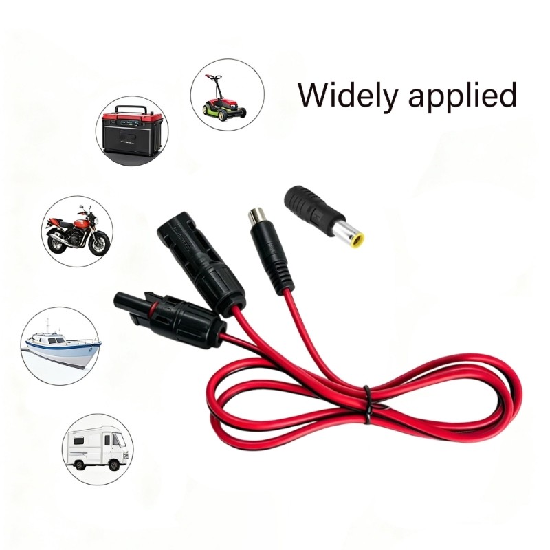 สายชาร์จพลังงานแสงอาทิตย์ Moon 14AWG DC8020 พร้อมสายไฟคู่ 14AWG