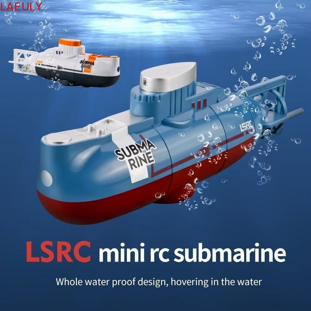 LAEULY Mini RC Submarine, จําลองกันน้ํารีโมทคอนโทรลเรือ, Mini RC ของเล่น Mini ขนาดฟังก์ชั่นดําน้ํากั