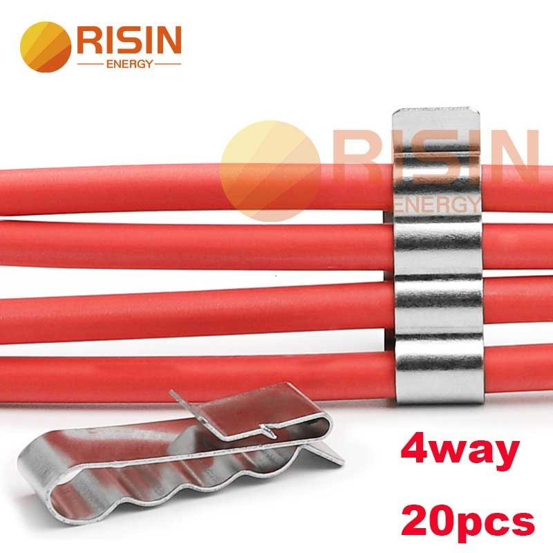 สแตนเลสพลังงานแสงอาทิตย์ PV คลิปสายสําหรับ 4mm2 6mm2 12awg 10awg PV สายไฟพลังงานแสงอาทิตย์
