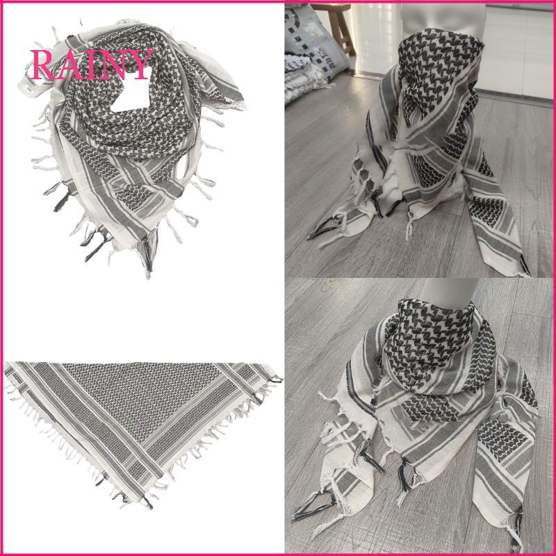 RAINY ผ้าพันคออาหรับ Wrap แฟชั่น Unisex Badana Wrap ผ้าพันคอ Shemagh ผู้ชายผ้าพันคอ Head Wrap