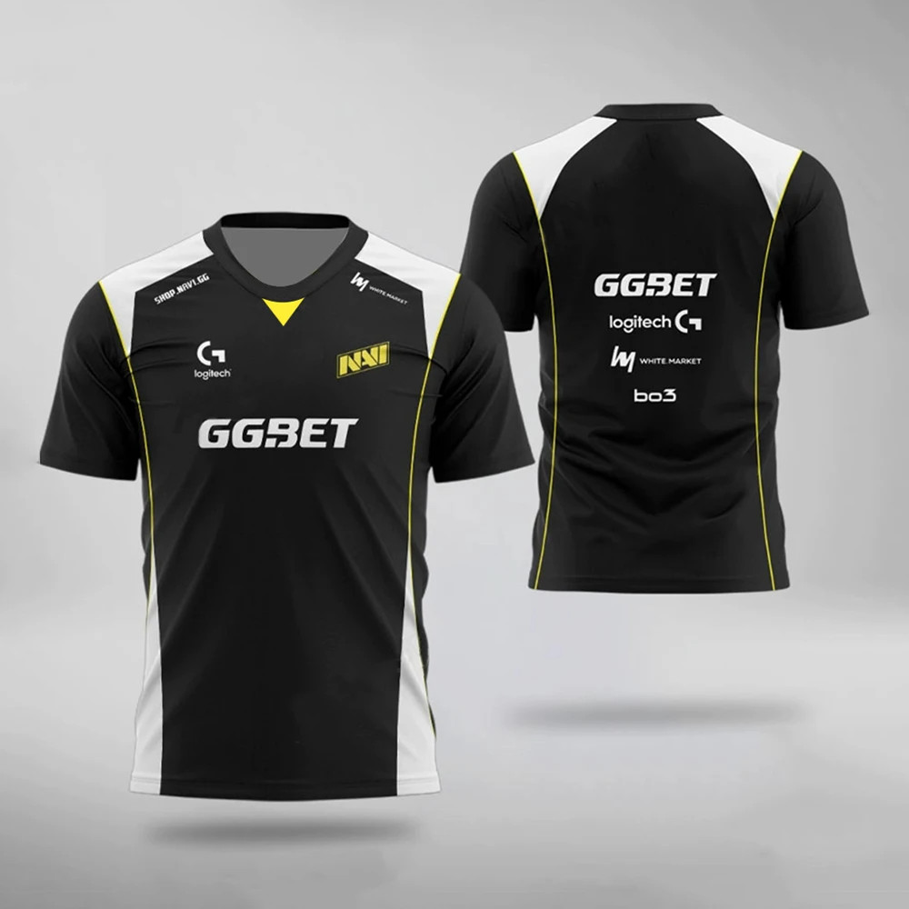 Navi 2025 CS2 Esports Team Jersey – เสื้อฝึกซ้อม CS:GO Pro League – เสื้อยืดพัดลม S1mple & Aleksib