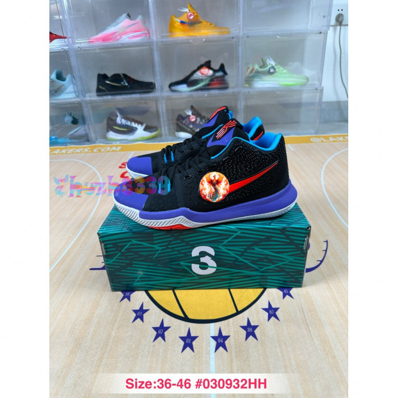 ระดับบริษัท Kyrie 3 Irving 3 Generation ผู้ชายผู้หญิงกีฬา Leisure Air Cushion รองเท้าบาสเก็ตบอล QCKK