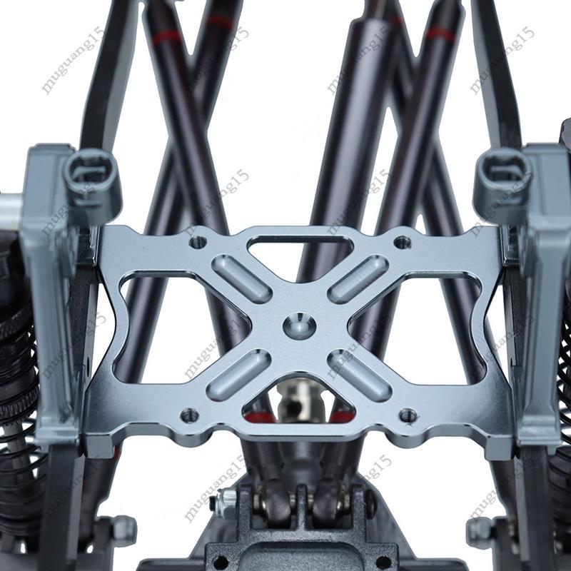 [ลดราคา MM]โลหะแบตเตอรี่ยึดยึดแชสซีรองรับคานสําหรับ 1/10 SCX10 RC Crawler รถเปลี่ยนสีดํา