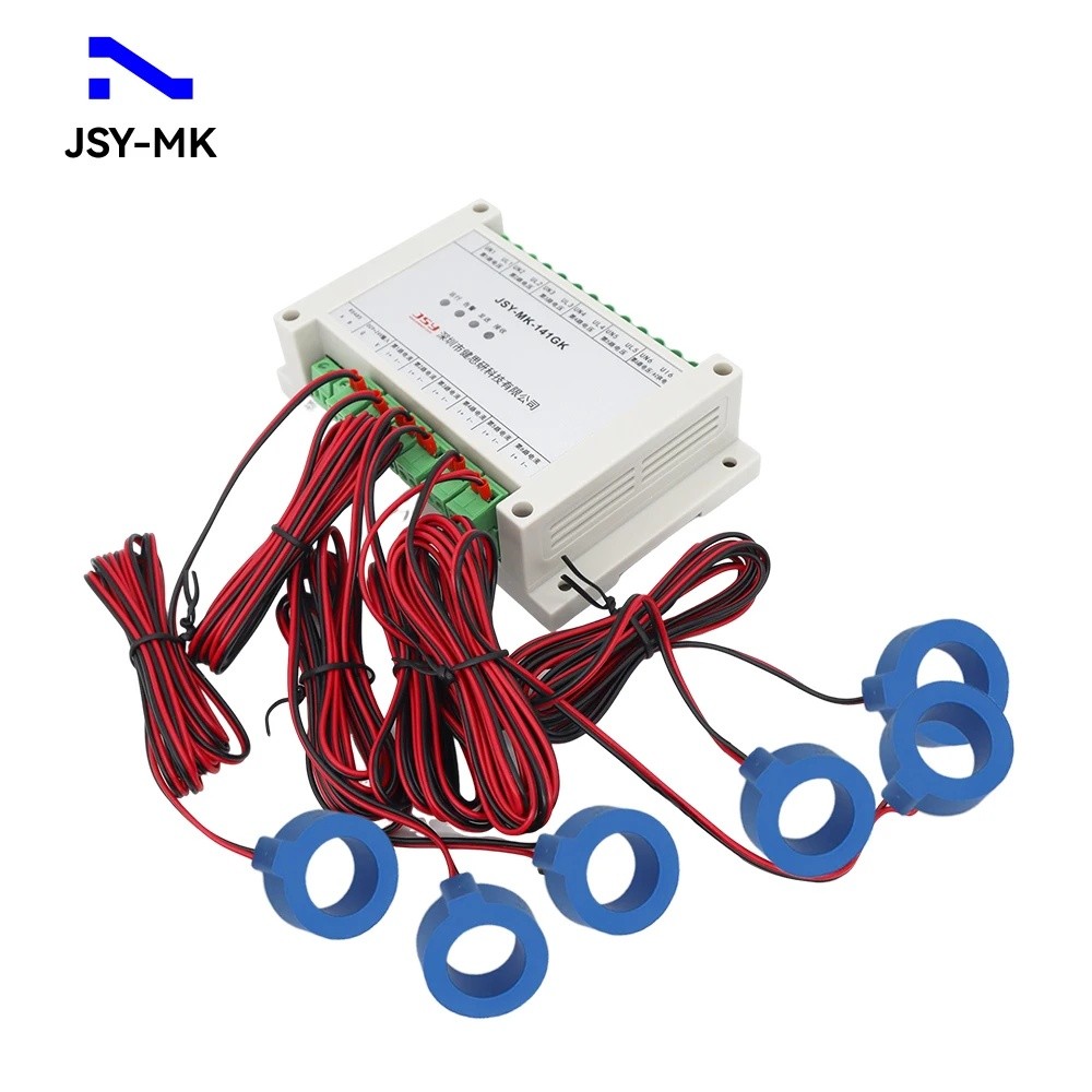 BR1B JSY-MK-141G 6 ช่องดิจิตอลสามเฟส Power Meter เครื่องวัดพลังงานไฟฟ้า RS485 การสื่อสาร AC 1-300V 1