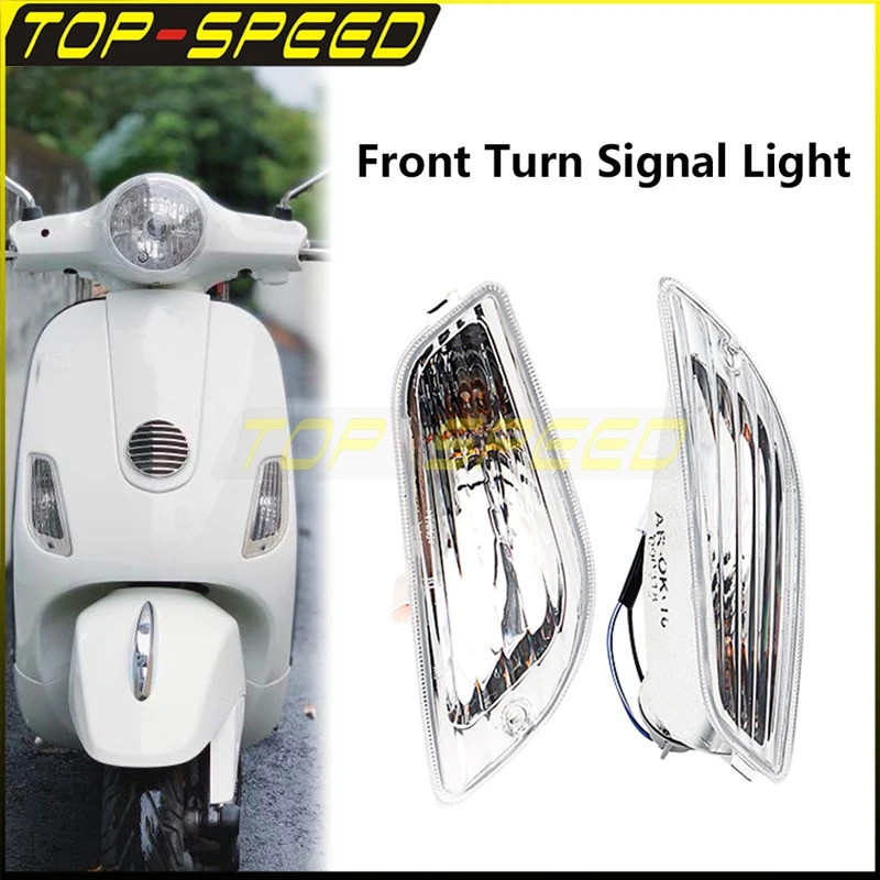 To Front / Rear 1 Pair Turn Signal Light Motorbike ABS Clear Amber Indicator Blinker Tail Lamp For L