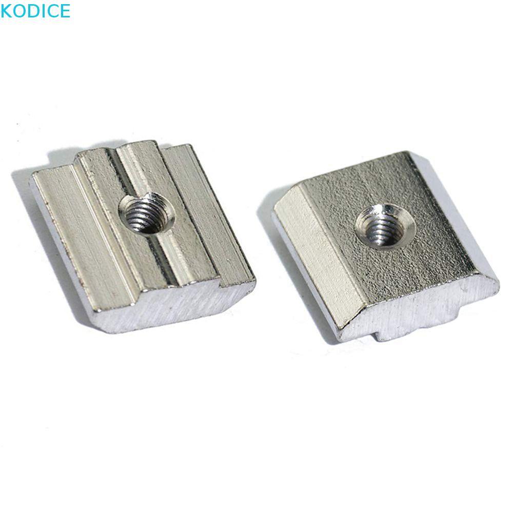 KODICE Hammer Nut 20PCS T-Track เลื่อน 2020 3030 4040 4545 Square T Slot Nut