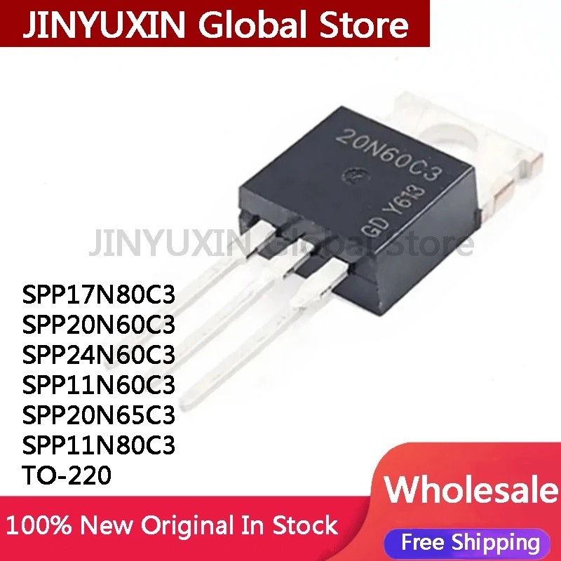 5PCS SPP11N60C3 11N60C3 SPP20N60C3 20N60C3 SPP24N60C3 24N60C3 SPP20N65C3 20N3 20N80C3 SPC3 SPP17P3P3