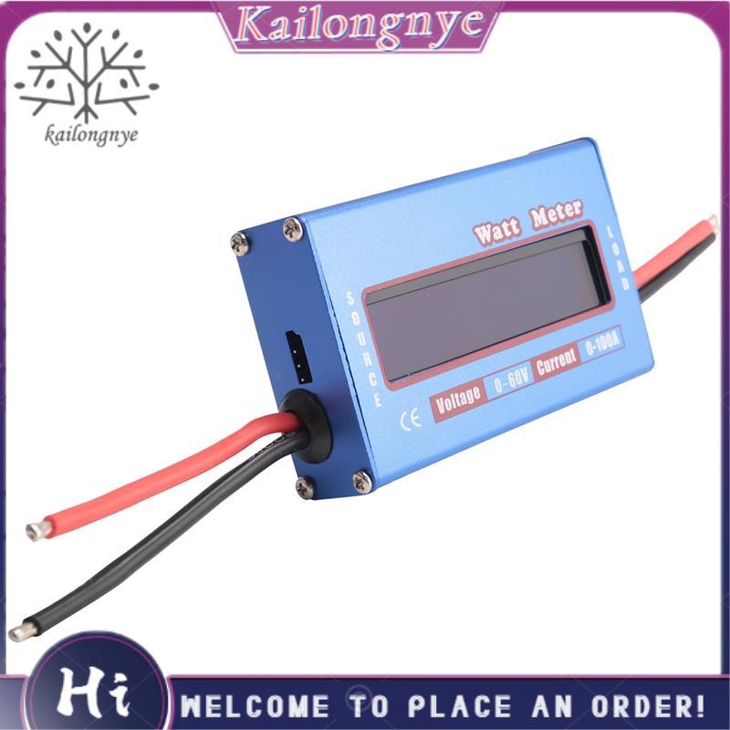 Digital Wattmeter Watt Meter Power Meter DC 60V 100A Balance Voltage Battery Checker