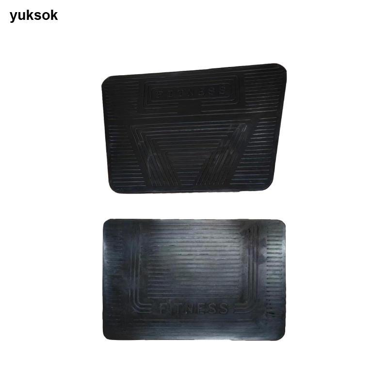 Yuksok อุปกรณ์การฝึกอบรมยาง Squat Pad Noise Reduction Protector Fitness Mat สําหรับ Hack Squat Machi