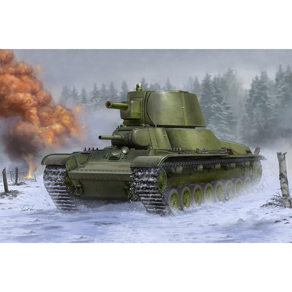 Trumpeter 09591 1/35 E-100 โซเวียต T-100Z Heavy Tank Model Kit
