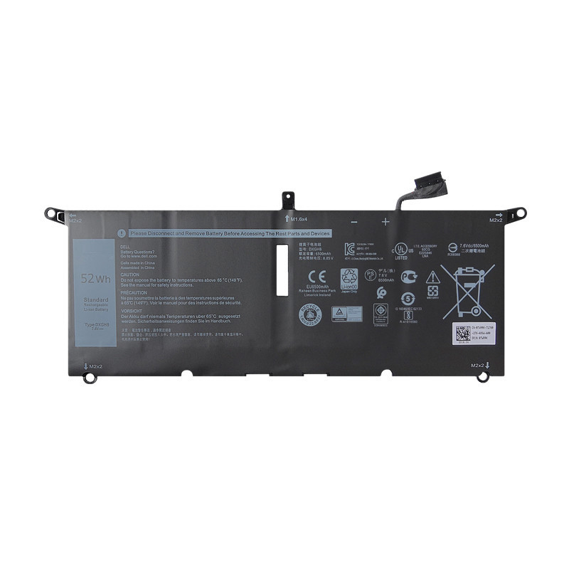 ใช้งานได้ Dell XPS13-5390 5391 9370 9380 H754V DXGH8 p82g แบตเตอรี่โน้ตบุ๊ก