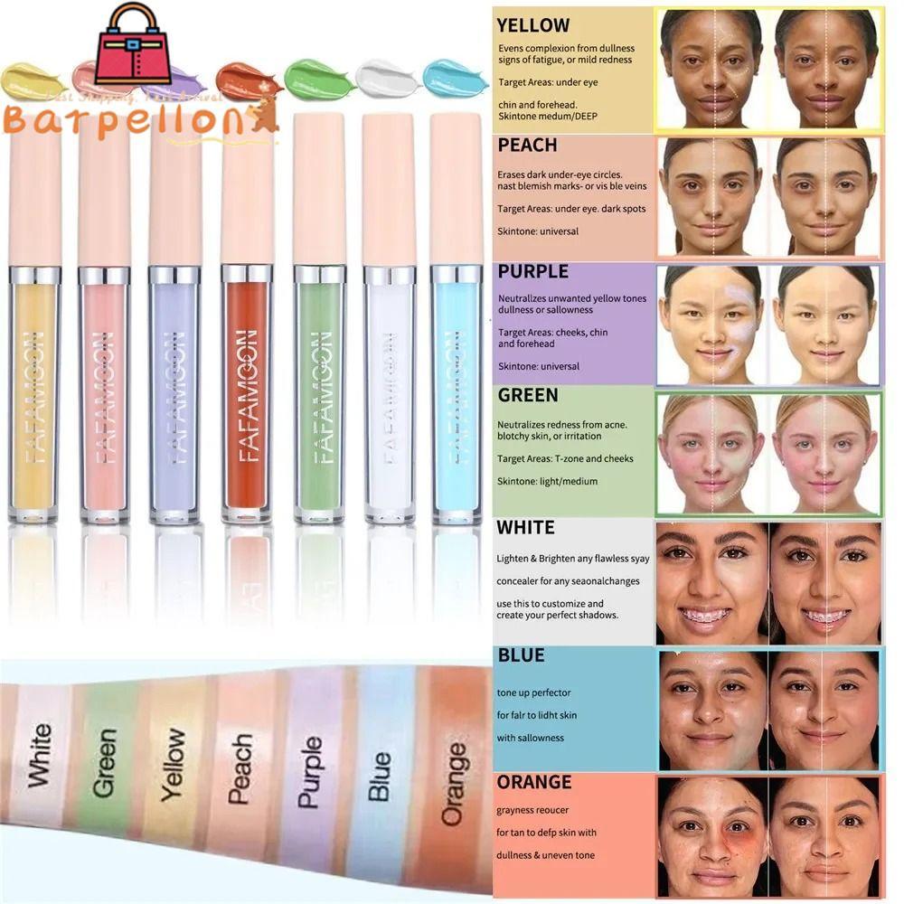 ครีมรองพื้น BARPELLON, Cover Spot Acne Dark Circles Liquid คอนซีลเลอร์, Full Coverage Face Makeup 2.
