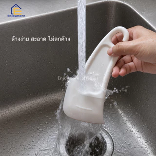 Enjoymore ไม้พายซิลิโคนทำความสะอาด ฟู้ดเกรด ทนความร้อน มีดขูดกระทะอเนกประสงค์ ขจัดคราบน้ำมัน