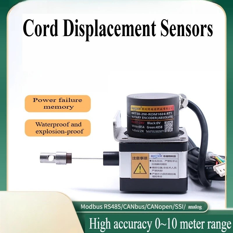Z5XJ IP54/IP68 ดึงเชือก Displacement Sensor ดึงเชือกประตูเปิดไม้บรรทัดอิเล็กทรอนิกส์ Linear ตําแหน่ง