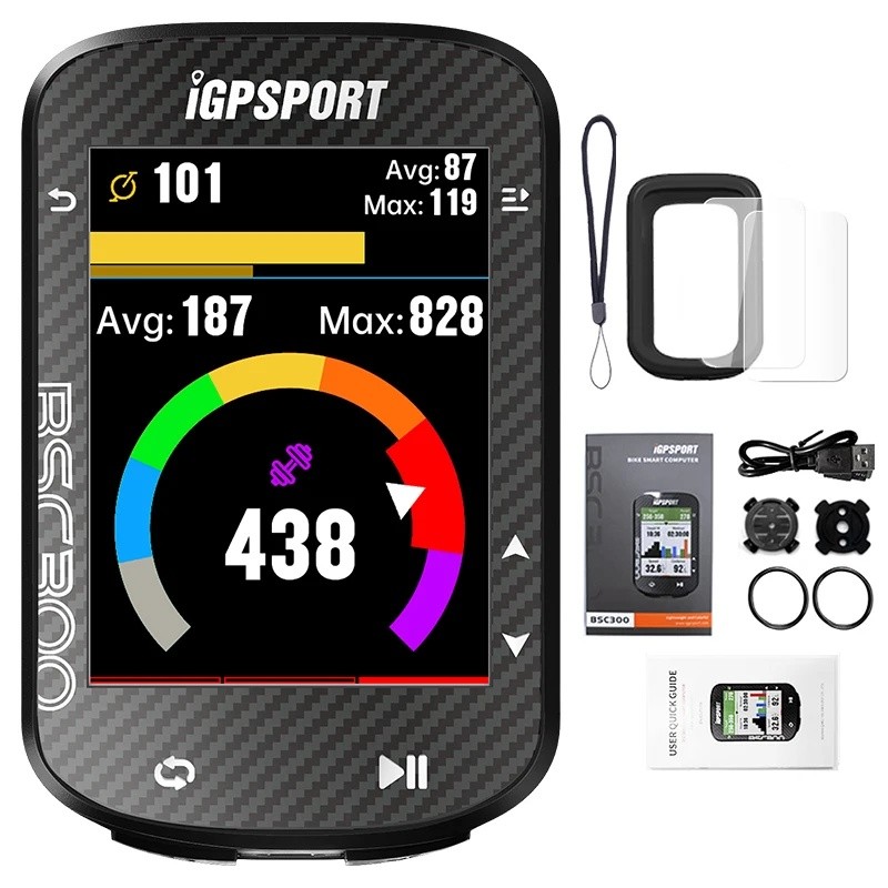 WRJF iGPSPORT BSC300 BSC 300 คอมพิวเตอร์ ANT+ ไร้สายจักรยาน Speedometer บลูทูธ GPS route นําทางการแจ
