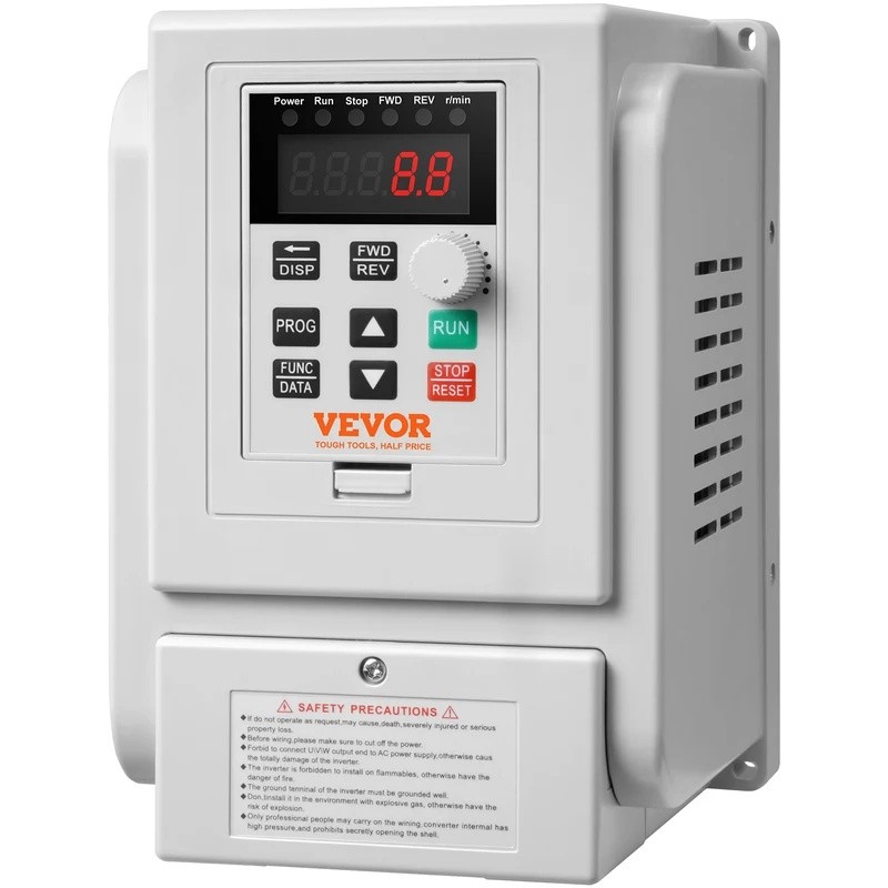 D1US Succbuy 2.2KW VFD อินเวอร์เตอร์ตัวแปรความถี่ไดรฟ์ Converter AC 220V 3P เอาต์พุตควบคุมความเร็วสํ
