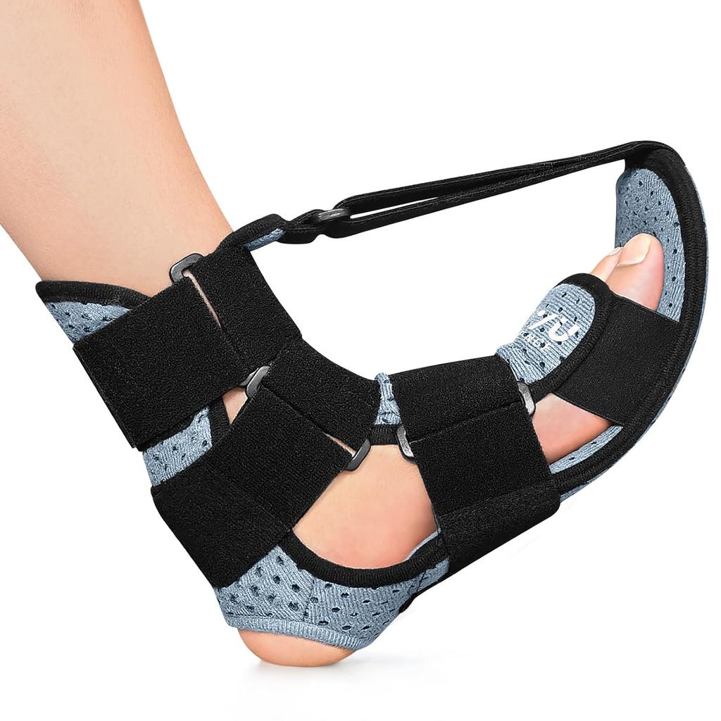 อัพเกรด Plantar Fasciitis Night Splint & Brace สําหรับ Sleeping,Plantar Fasciitis บรรเทา, สลิงกลางคื