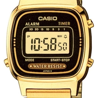 CASIO นาฬิกาข้อมือ CASIO รุ่น LA670WGA-1DF วัสดุสเตนเลสสตีล สีทอง
