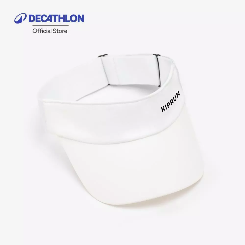 Decathlon Adult Running Visor หมวกไวเซอร์/หมวกเปิดศีรษะใส่วิ่งสำหรับผู้ใหญ่ รุ่น Kiprun V2 - White