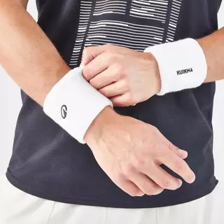 Decathlon Tp 100 Tennis Wristband ปลอกรัดข้อมือเทนนิสรุ่น Tp 100 - White
