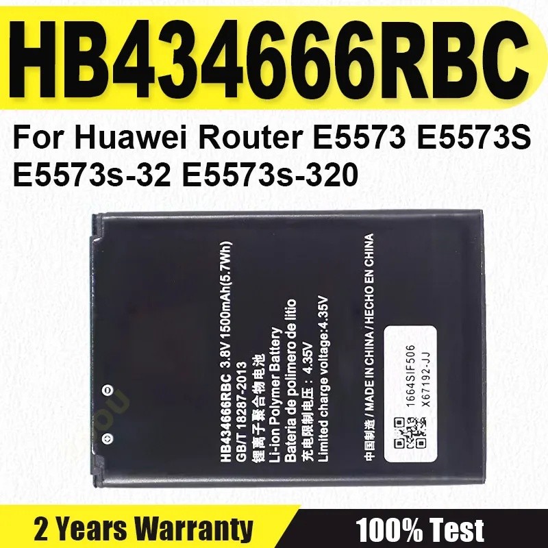 1500มะห์ HB434666RBC แบตเตอรี่โทรศัพท์สําหรับ Huawei Router E5573 E5573S E5573s-32 E5573s-320 E5573s