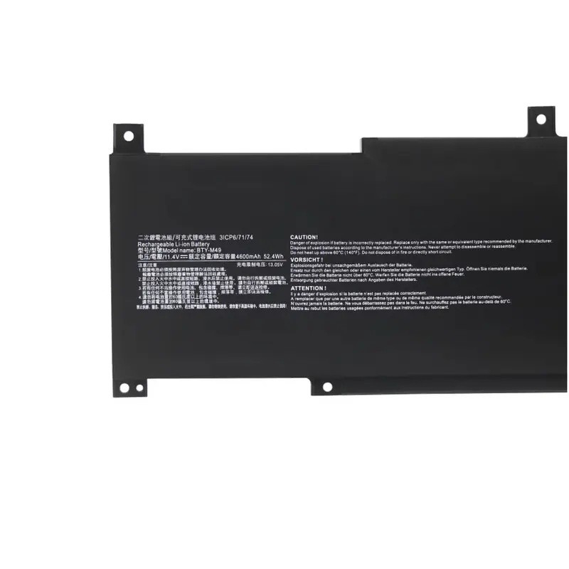 11.4V 52.4Wh BTY-M49 แบตเตอรี่แล็ปท็อปสําหรับ MSI Prestige 14 A10SC-057RU A10SC-009 A10RB-015CN i7-1