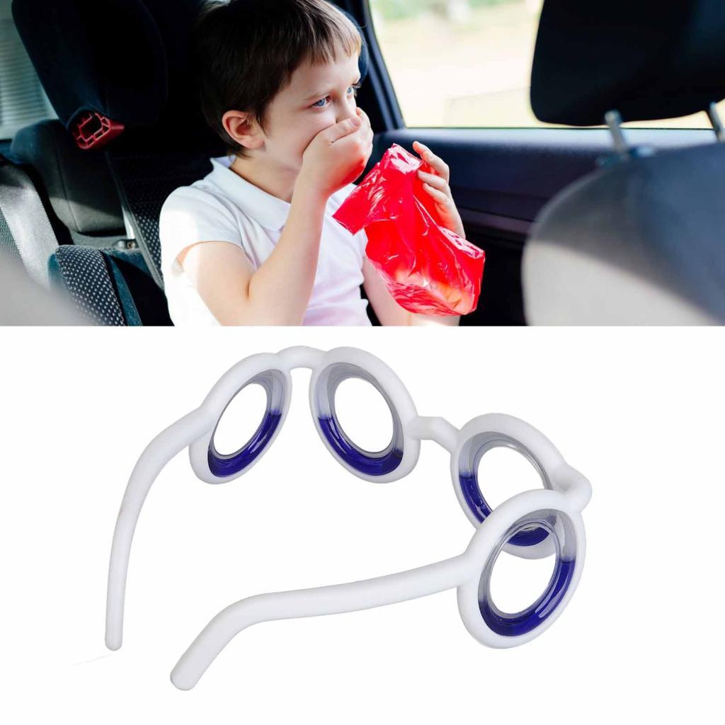 ซื้อดีที่สุด1 Anti Motion Sick แว่นตาไม่มีเลนส์ Nausea Relief พับ Carsickness Seasickness สําหรับเด็