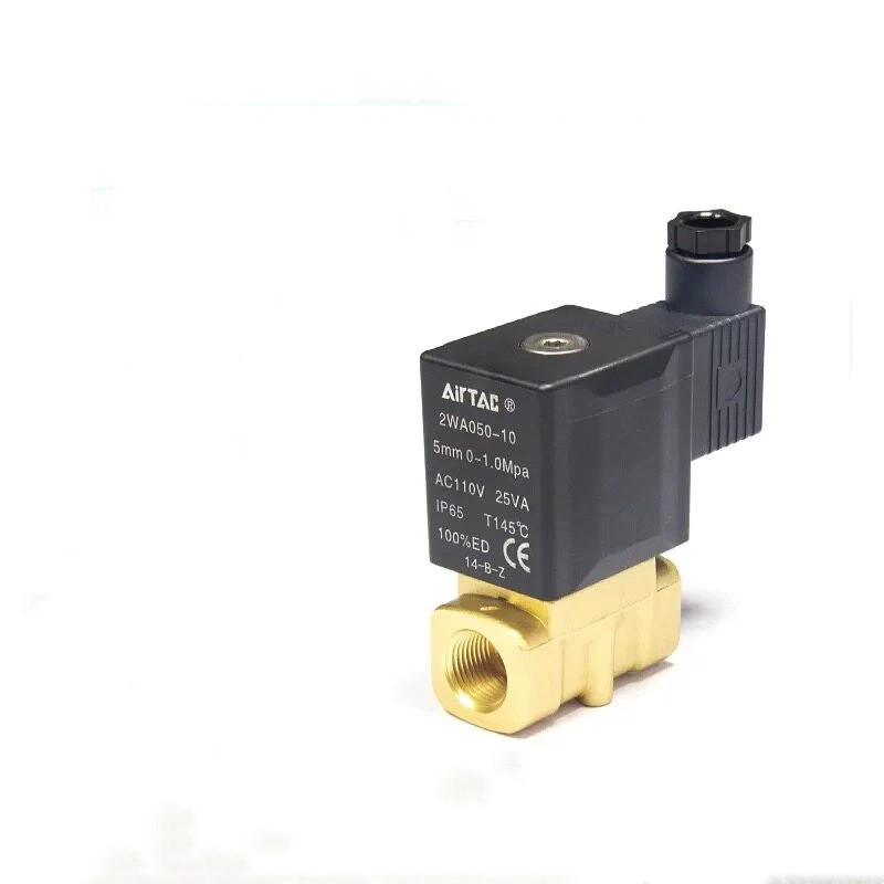 AirTac นิวเมติกของเหลวควบคุมโซลินอยด์วาล์ว 2WA008/062W05010/15B ตรงโซลินอยด์วาล์วน้ํา