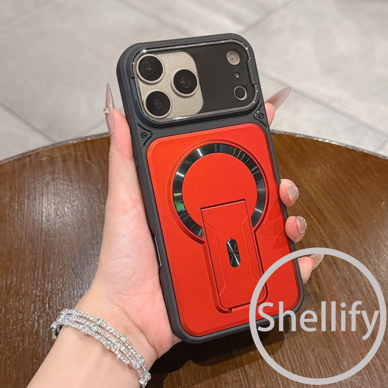 เปลือก หน้าต่างขนาดใหญ่สร้างสรรค์พร้อมฟิล์มเลนส์วงเล็บแม่เหล็กเคสโทรศัพท์เหมาะสําหรับ ไอโฟน 11 12 13 14 15 16 17 มือโปร สูงสุด รวมทุกอย่างฝาครอบซิลิโ